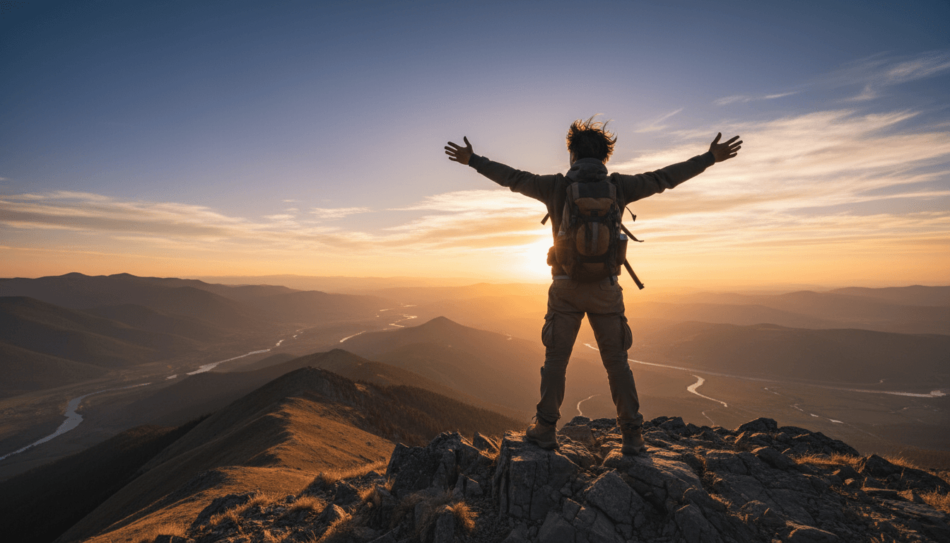 Blake Daniel peak adventure moment
